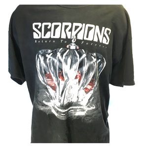Scorpions Return to Forever tour t-shirt Dark Blue